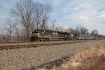 NS 7704 leads trash train 63V west